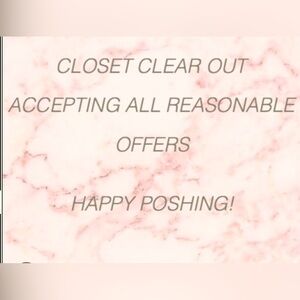 CLOSET CLEAR OUT🥂